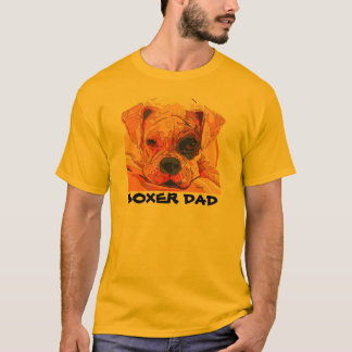 Peinture de chien de boxeur dans le T-shirt
