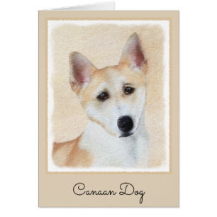 Peinture de chien de Canaan - jolie art original d