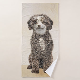 Peinture de chien d'eau espagnol - Art original de