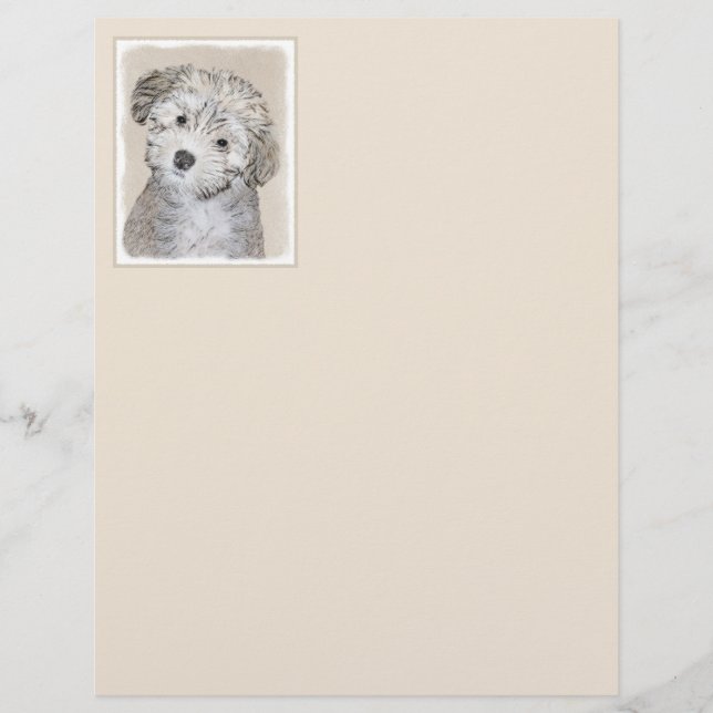 Peinture de Chien Havanais - Cute Original Chien A (Devant)
