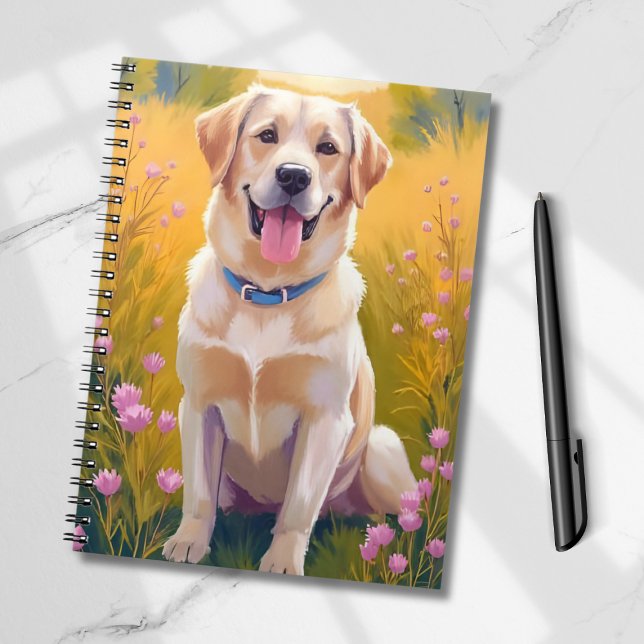 Peinture de chien Labrador Retriever Lab jaune (Créateur téléchargé)