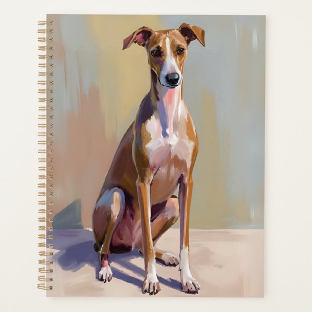 Peinture de chien Lévrier Italien (Devant)