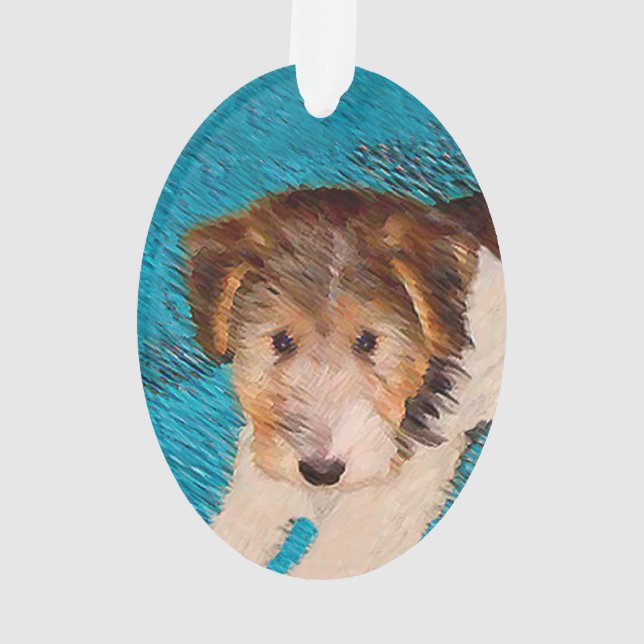 Peinture de chiot Terrier Fox - Art de chien origi (dos)