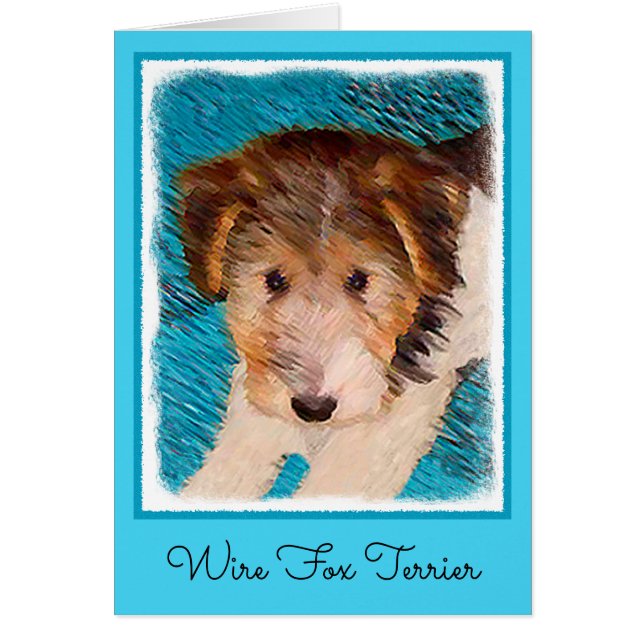Peinture de chiot Terrier Fox - Art de chien origi (Devant)