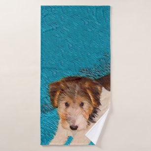 Peinture de chiot Terrier Fox - Art de chien origi