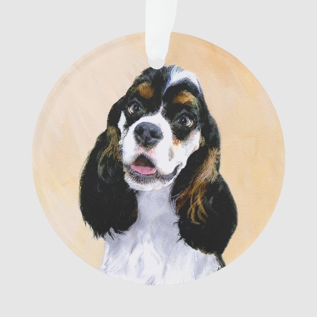 Peinture de Cocker Spaniel (Parti) - Art de chien  (devant)