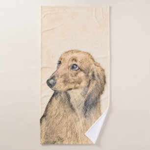 Peinture de Dachshund (Longhaïs) - Art original du