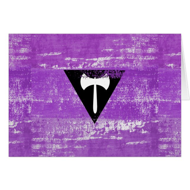 Peinture de fierté lesbienne (Labrys) (Devant horizontal)
