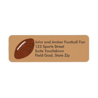 Peinture de football Retours Étiquettes d'adresse