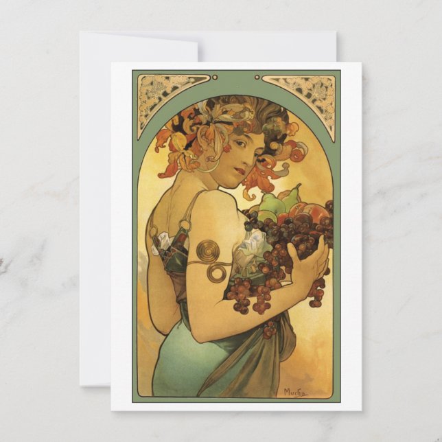 Peinture de fruits Alphonse Mucha (Devant)