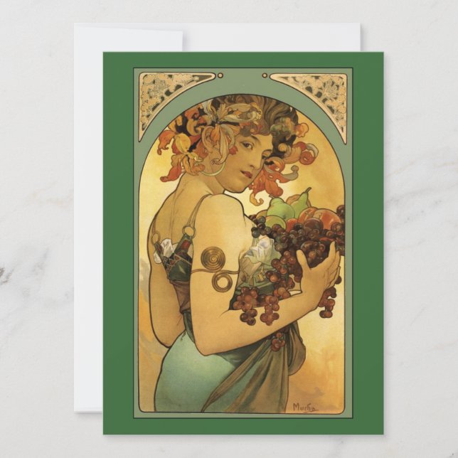 Peinture de fruits Alphonse Mucha (Devant)