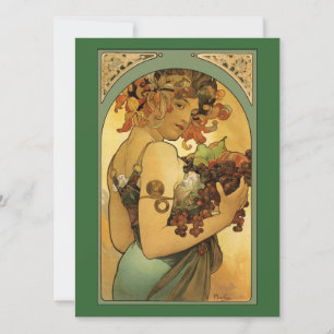 Peinture de fruits Alphonse Mucha
