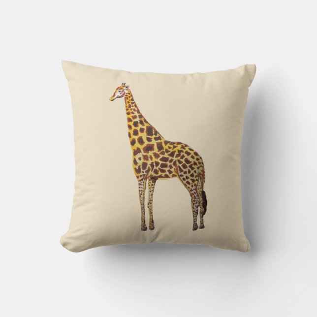 Peinture de girafe Oreiller (Recto)