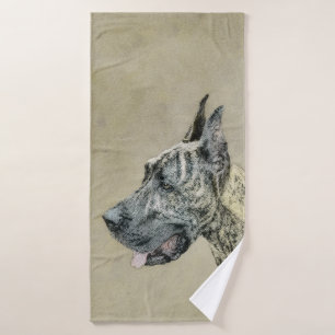Peinture de Great Dane (Brindle) - Art original de