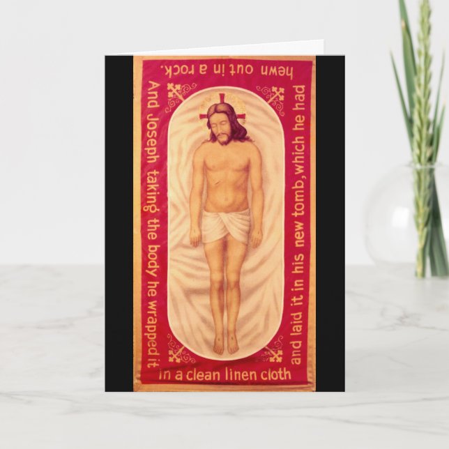 Peinture de la carte Christ (Devant)