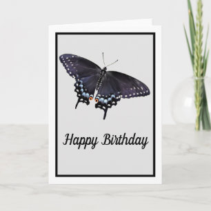 Peinture de la carte d'anniversaire Swallowtail