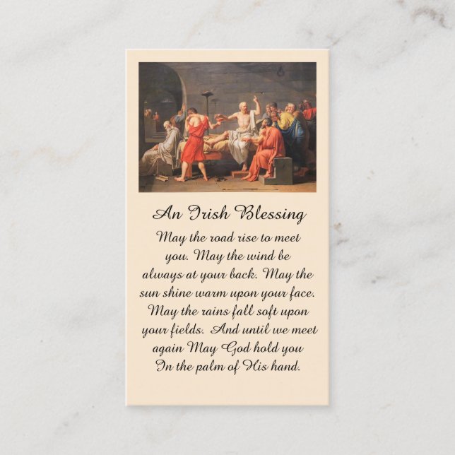 Peinture de la carte de prière Sympathie de la scè (Devant)