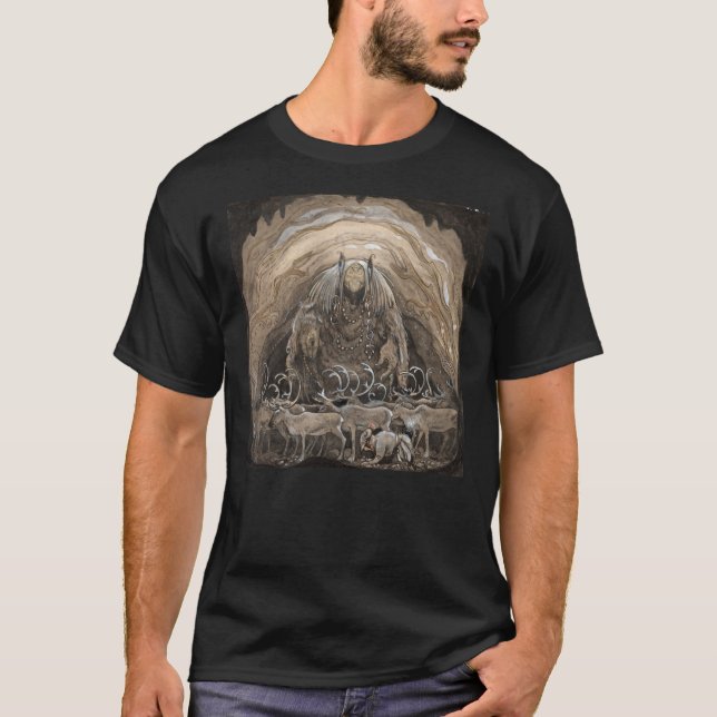 Peinture de la grotte de Carnivore T-shirt essenti (Devant)
