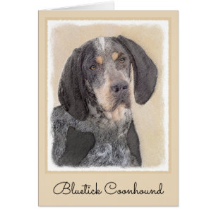 Peinture de linge bluetick - mignon chien original
