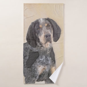 Peinture de linge bluetick - mignon chien original