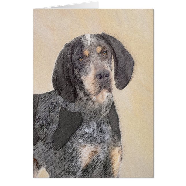 Peinture de linge bluetick - mignon chien original (Devant)