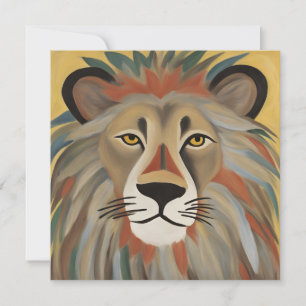 Peinture de lion