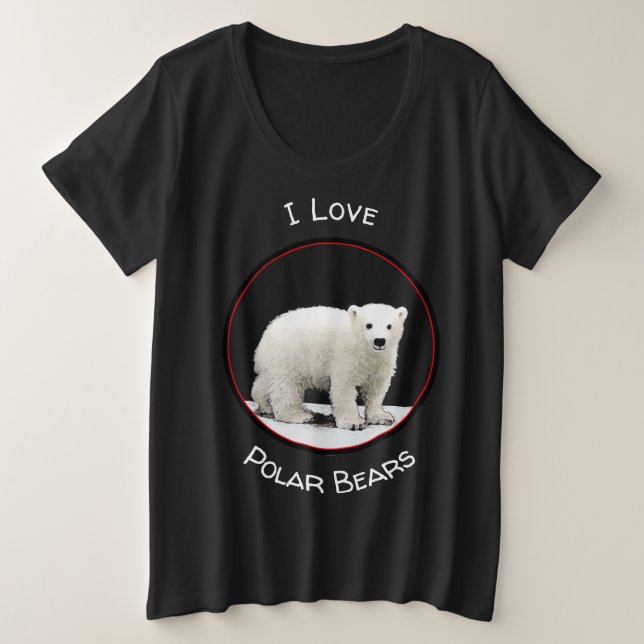 Peinture de l'ours polaire - Art original de la fa (Design devant)