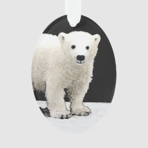 Peinture de l'ours polaire - Art original de la fa