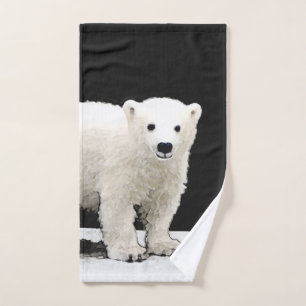 Peinture de l'ours polaire - Art original de la fa