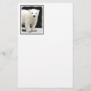 Peinture de l'ours polaire - Art original de la fa