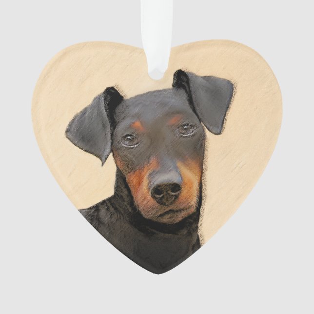 Peinture de Manchester Terrier Art Animalier Origi (devant)