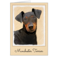 Peinture de Manchester Terrier Art Animalier Origi