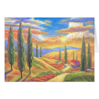 Peinture de paysage de la Toscane - multi