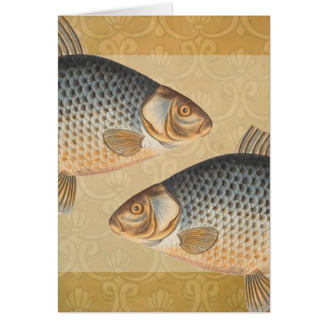 peinture de pêche de carpe dessin d'eau douce  (Devant)