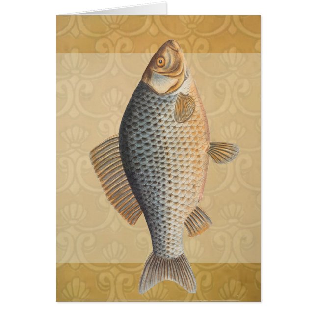 peinture de pêche de carpe dessin d'eau douce  (Devant)