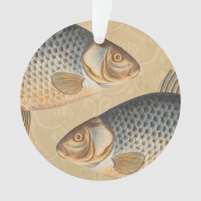 peinture de pêche de carpe dessin d'eau douce  (devant)