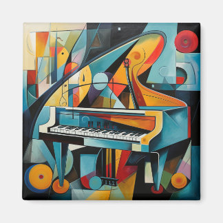 Peinture de piano moderne Magnet