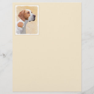 Peinture de pointeur - jolie art original de chien