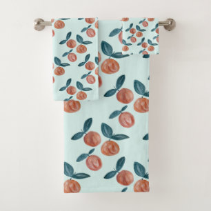 Peinture de poire Fruit Mint Serviette de bain