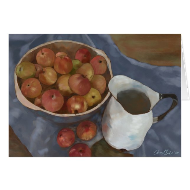 Peinture de Pommes Sauvages du Verger Secret (Devant horizontal)