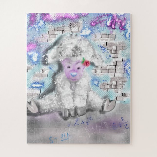 Peinture de puzzle Little Lamb (Vertical)