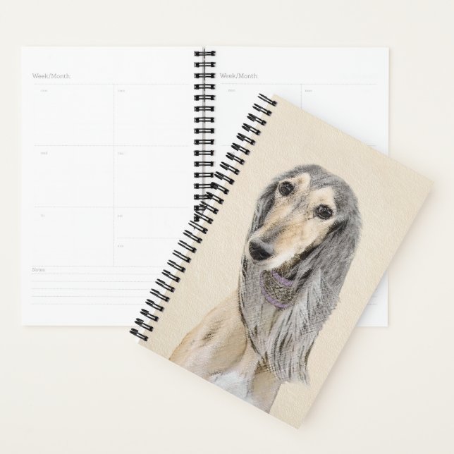 Peinture de Saluki (Faune) - Cute Original Chien A (Devant avec enveloppe)