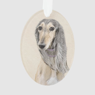 Peinture de Saluki (Faune) - Cute Original Chien A
