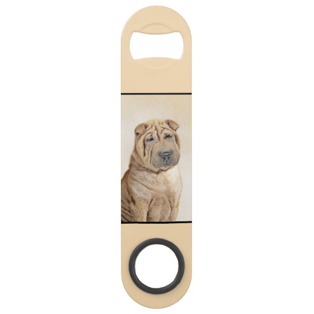 Peinture de Shar Pei - Cute Original Dog Art (Dos)