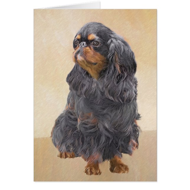 Peinture de Spaniel Toy Anglais Art Animalier Orig (Devant)