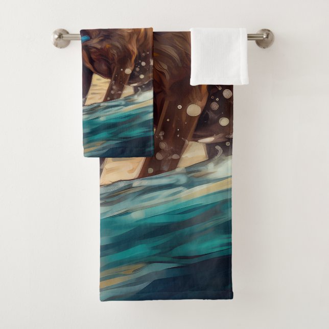 Peinture de surf de la plage Boxer (En situation)