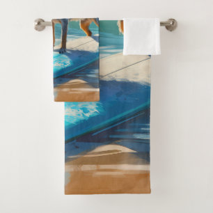 Peinture de Surf sur la Plage au Blue Heeler