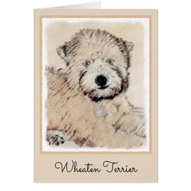 Peinture de Terrier Irlandais à Poil Souple et Dor (Devant)
