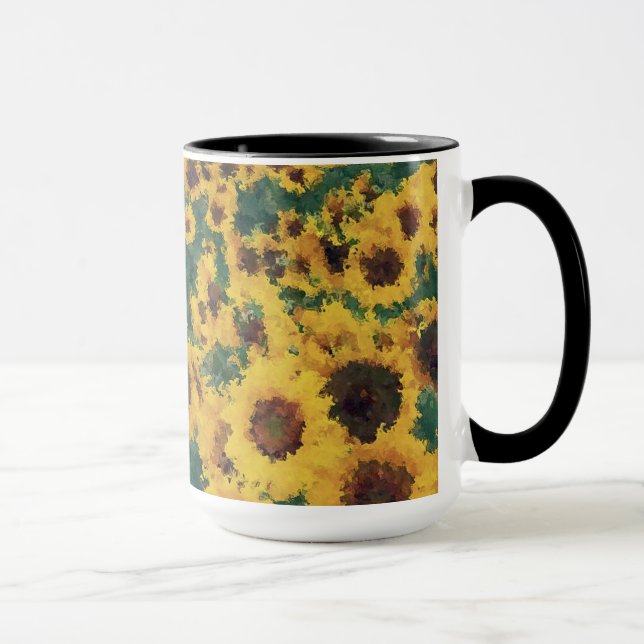 Peinture de tournesol - Mug (Droite)