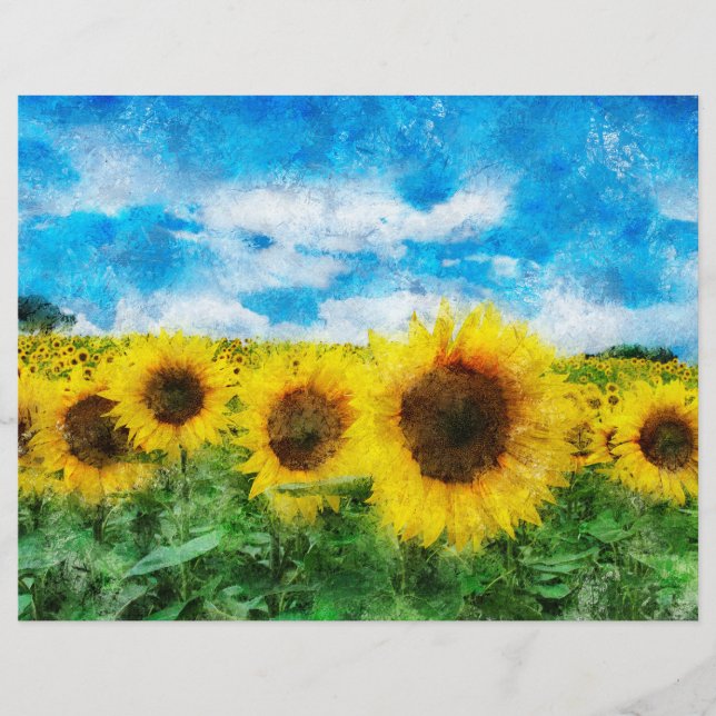 Peinture de tournesols (Devant)